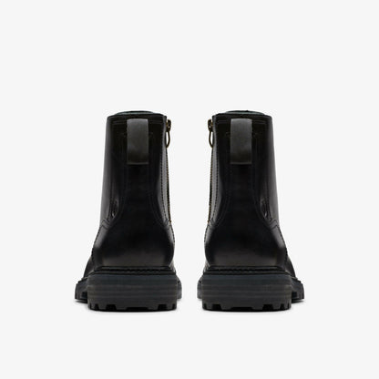 Clarkridge Hi Black Leather - Clarks Men