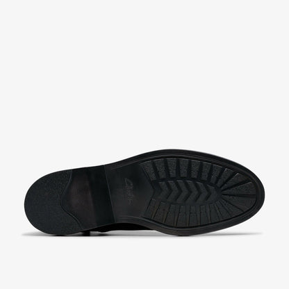 Aldwin Cap Black Leather - Clarks Men
