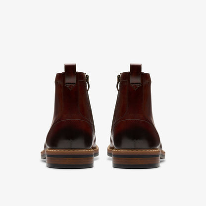 Aldwin Cap Mid Tan Leather - Clarks Men