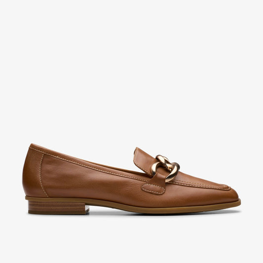 Sarafyna Iris Loafer Tan Leather - Clarks Women