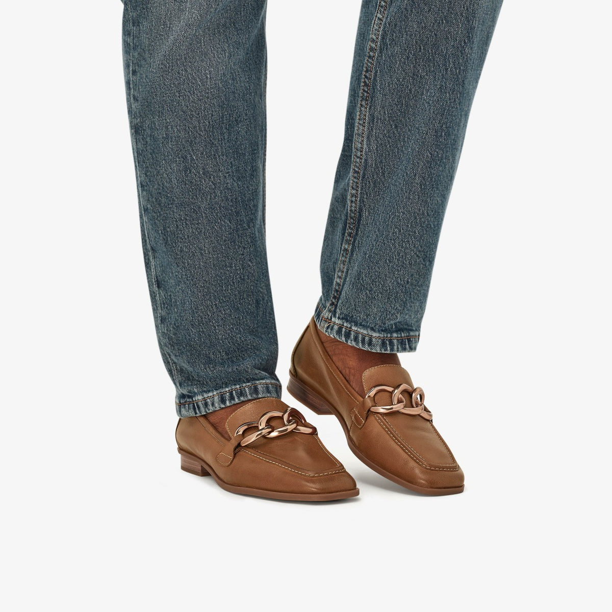 Sarafyna Iris Loafer Tan Leather - Clarks Women