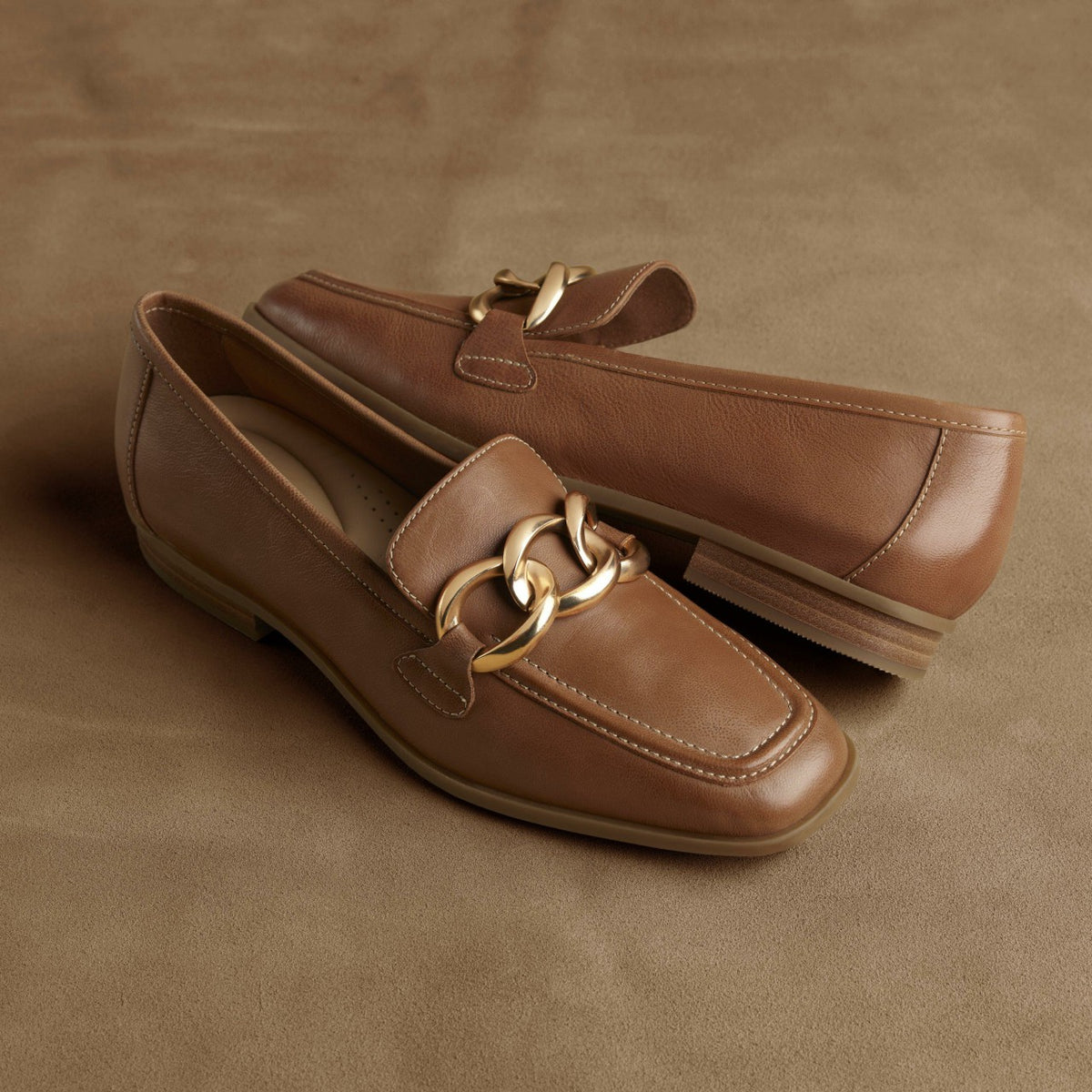 Sarafyna Iris Loafer Tan Leather - Clarks Women