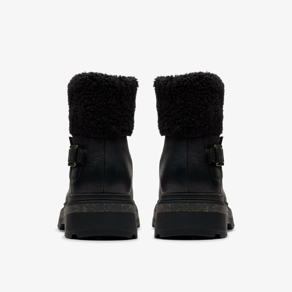 Hencroft Madi Waterproof Black Warmlined Leather - Clarks Women