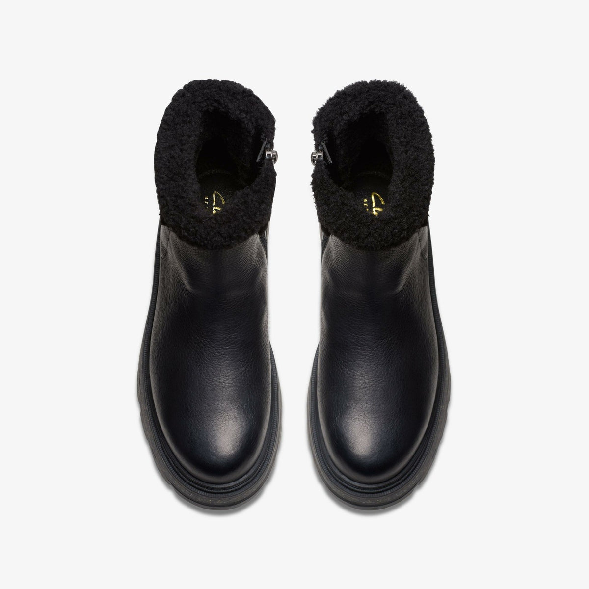 Hencroft Madi Waterproof Black Warmlined Leather - Clarks Women