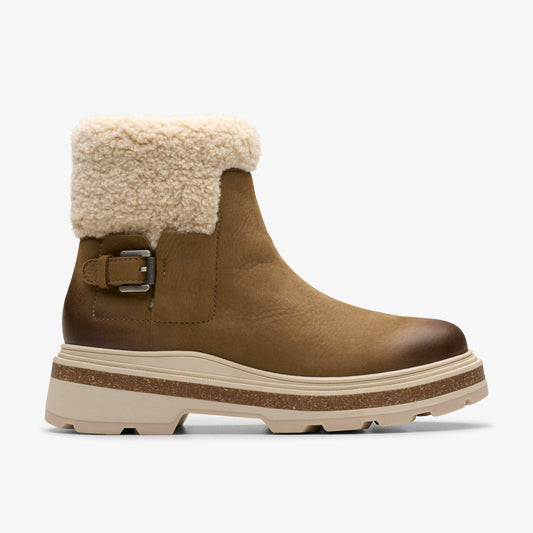Hencroft Madi Waterproof Dark Sand Warmlined - Clarks Women