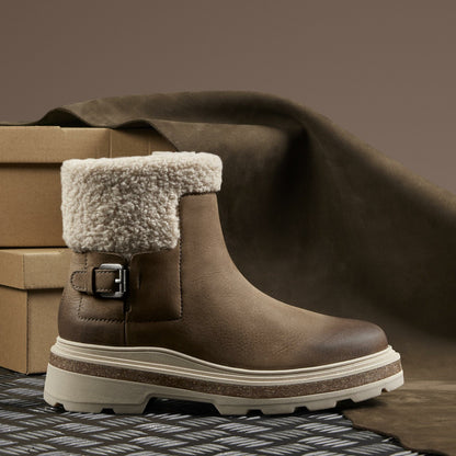 Hencroft Madi Waterproof Dark Sand Warmlined - Clarks Women