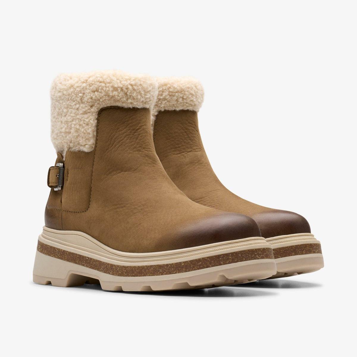 Hencroft Madi Waterproof Dark Sand Warmlined - Clarks Women