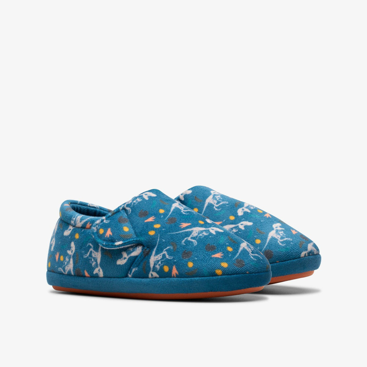 Fluffy Snug Kid Blue Print - Clarks Kids