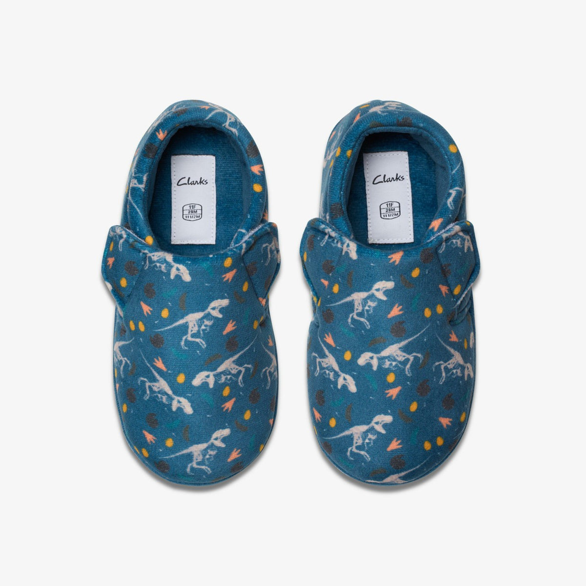 Fluffy Snug Kid Blue Print - Clarks Kids