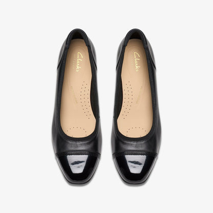 Krystine May Black Leather - Clarks Women