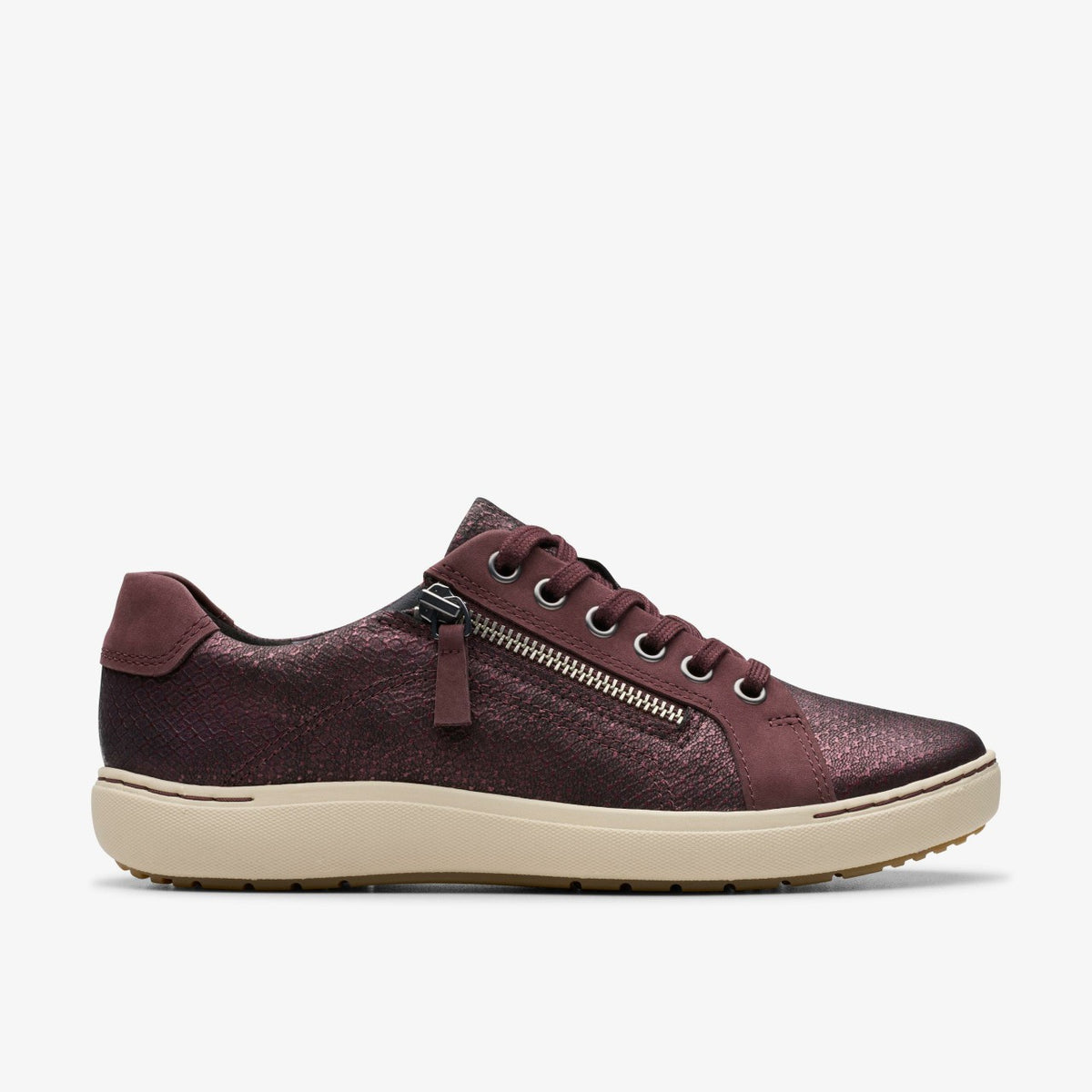 Nalle Lace Wine Interest Leather - Clarks Women