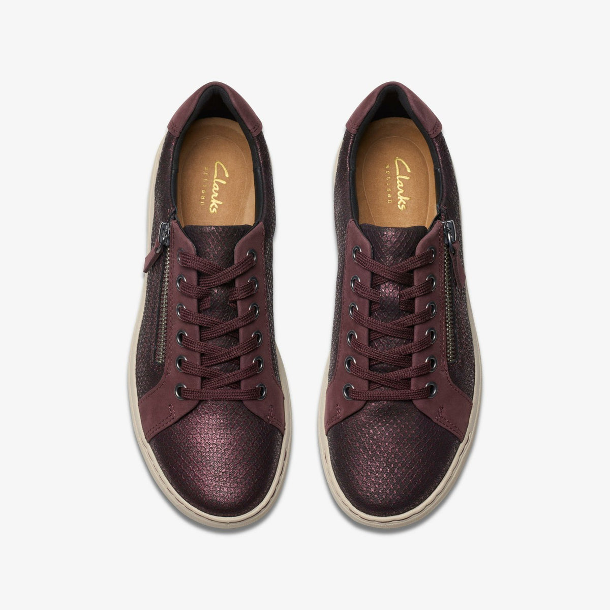 Nalle Lace Wine Interest Leather - Clarks Women