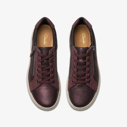 Nalle Lace Wine Interest Leather - Clarks Women