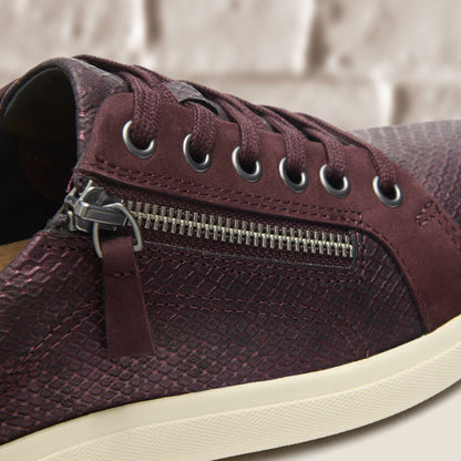 Nalle Lace Wine Interest Leather - Clarks Women