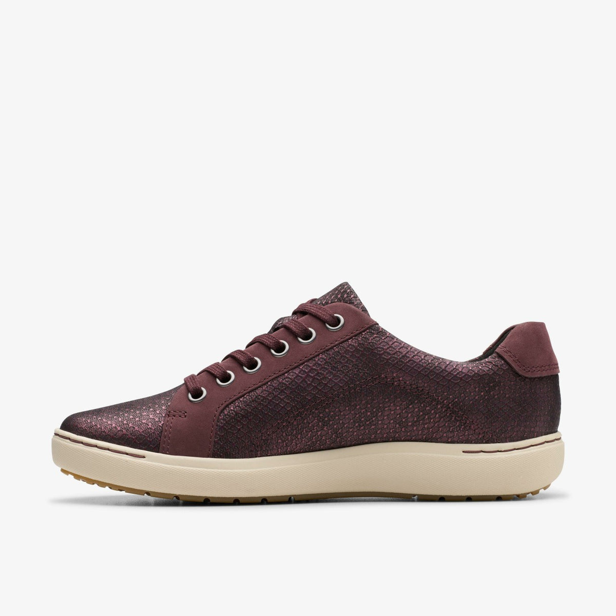 Nalle Lace Wine Interest Leather - Clarks Women