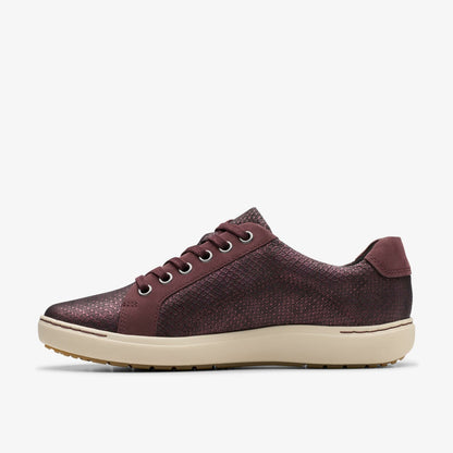 Nalle Lace Wine Interest Leather - Clarks Women