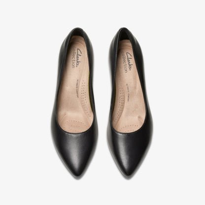 Kepley Vine Black Leather - Clarks Women