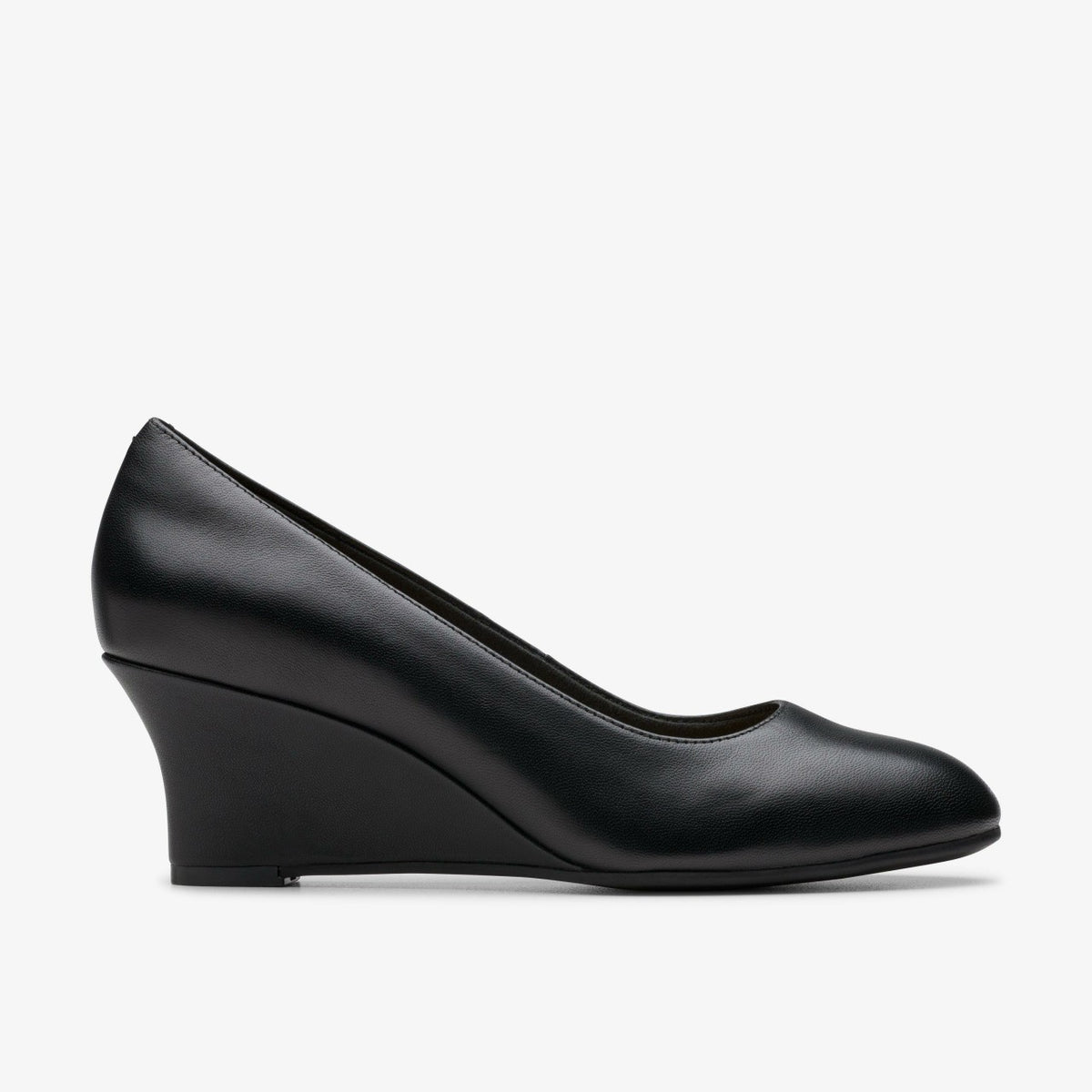Olivette Pearl Black Leather - Clarks Women