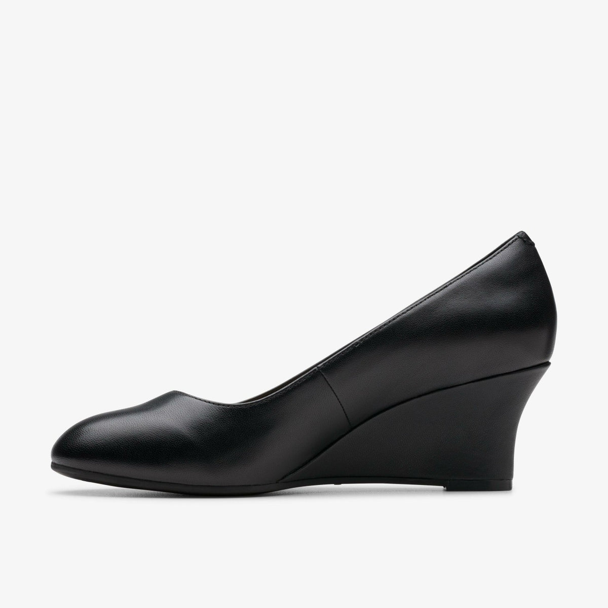 Olivette Pearl Black Leather - Clarks Women