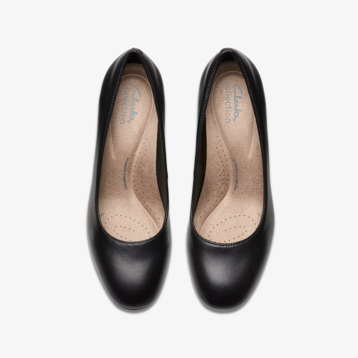 Olivette Pearl Black Leather - Clarks Women