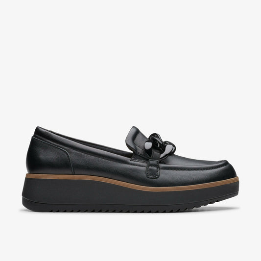 Zylah May Black Leather - Clarks Women