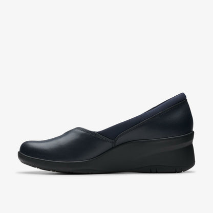 Suttyn Walk Navy Leather - Clarks Women