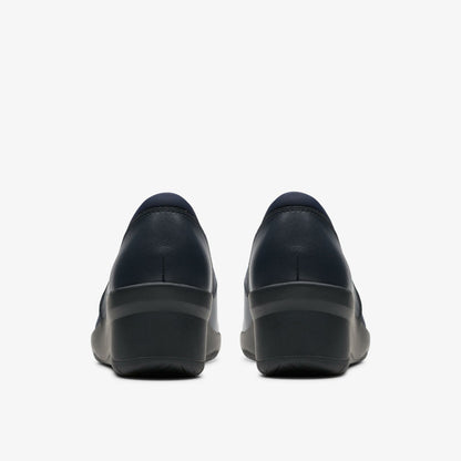 Suttyn Walk Navy Leather - Clarks Women
