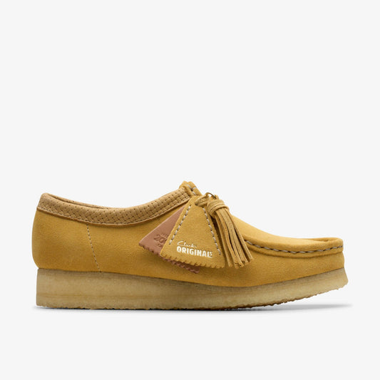 Wallabee Golden Tan Suede - Clarks Women