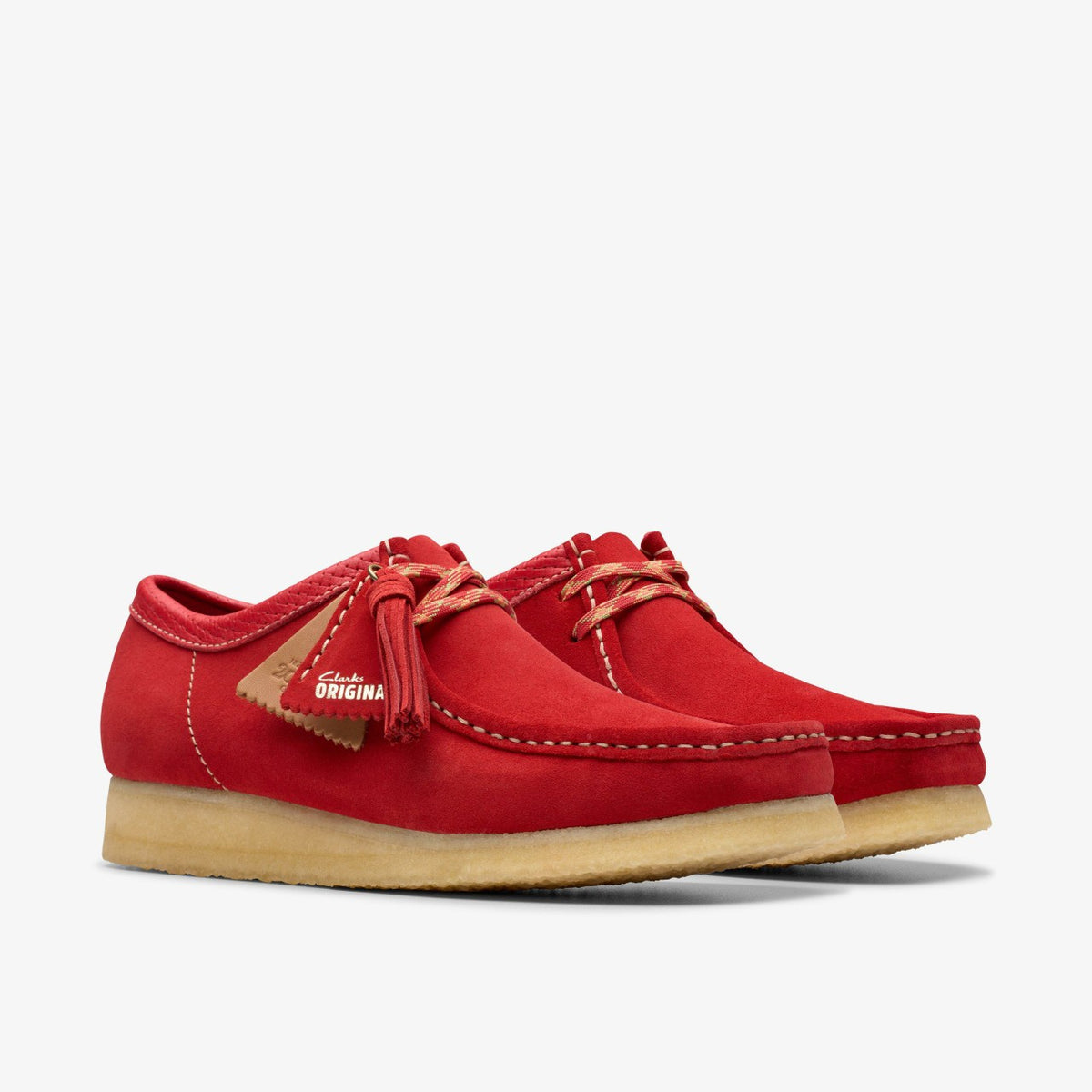 Wallabee Red Suede - Clarks Men