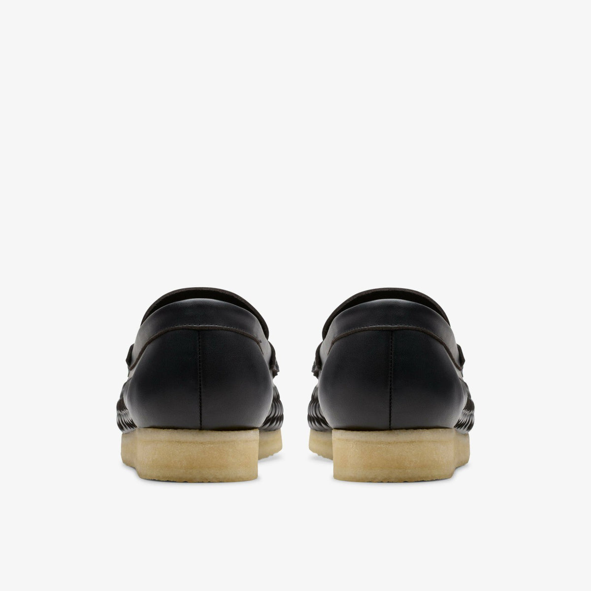 Wallabee Penny Weave Black Leather - Clarks Men