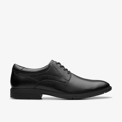 Eldredge Plain Black Leather - Clarks Men