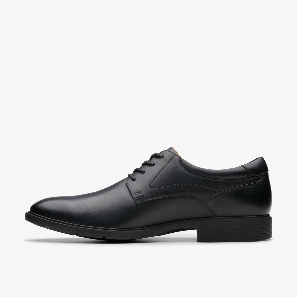 Eldredge Plain Black Leather - Clarks Men