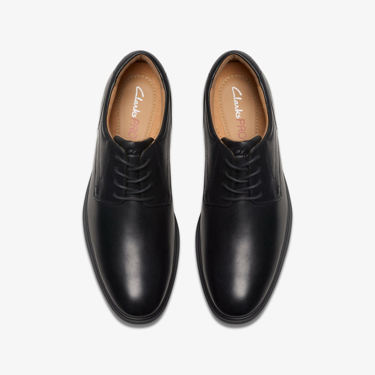 Eldredge Plain Black Leather - Clarks Men