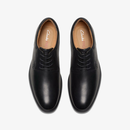 Eldredge Plain Black Leather - Clarks Men