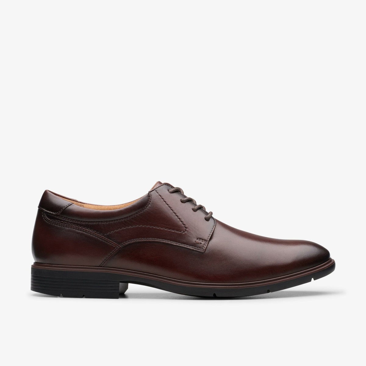 Eldredge Plain Dark Brown Leather - Clarks Men