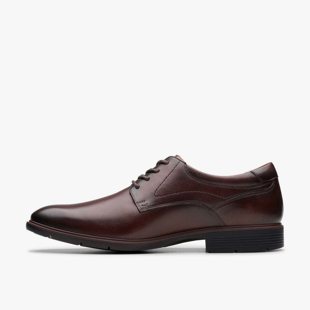 Eldredge Plain Dark Brown Leather - Clarks Men