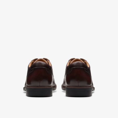 Eldredge Plain Dark Brown Leather - Clarks Men
