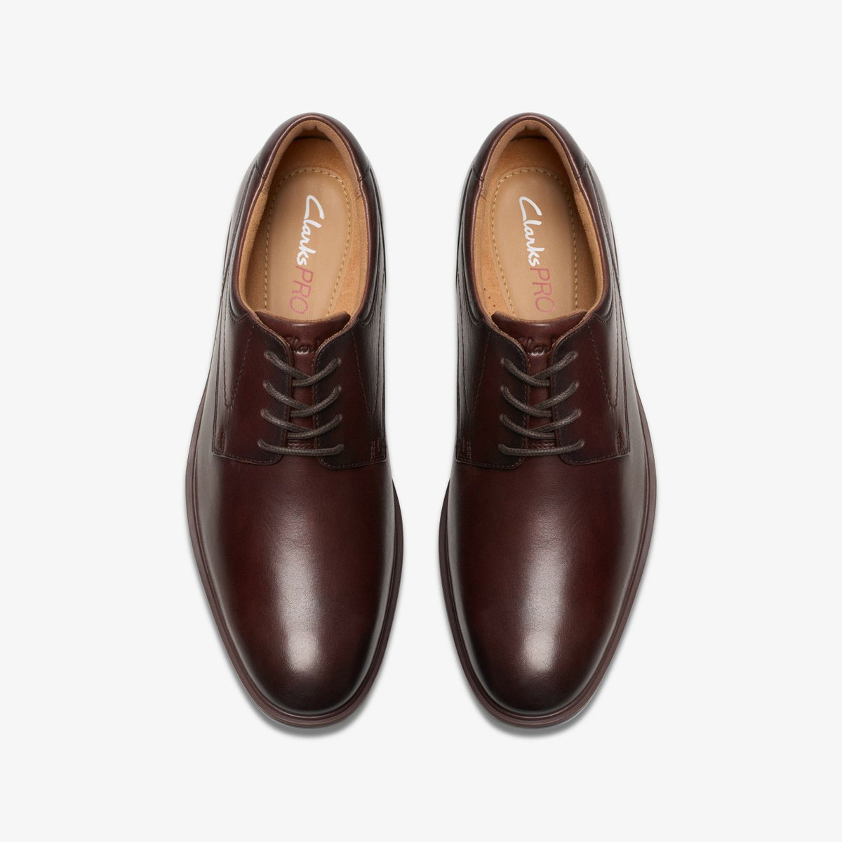 Eldredge Plain Dark Brown Leather - Clarks Men