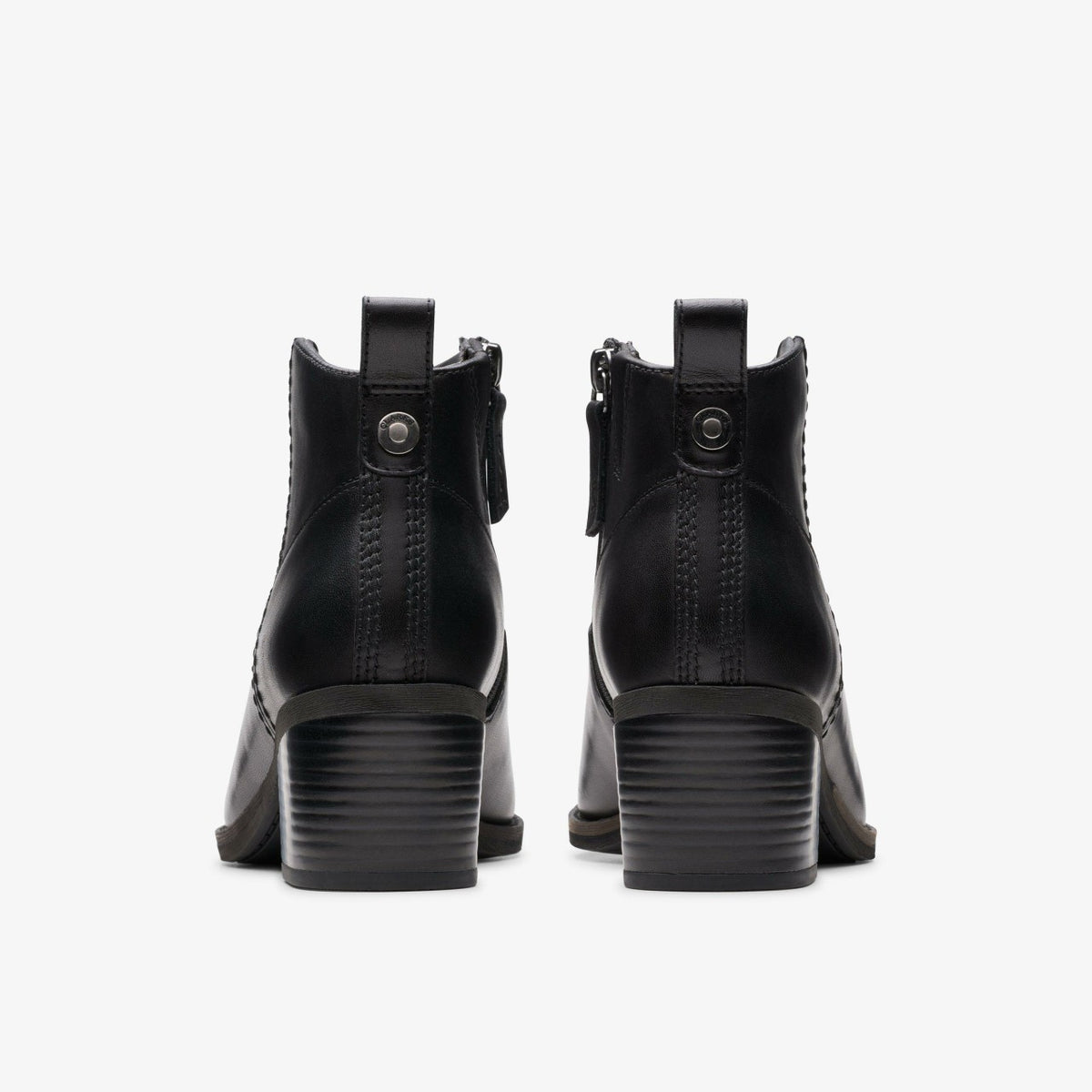 Morzine Sky Ankle Boot Black Leather - Clarks Women