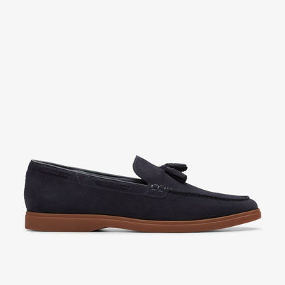 Torford Tassel Navy Suede - Clarks Men