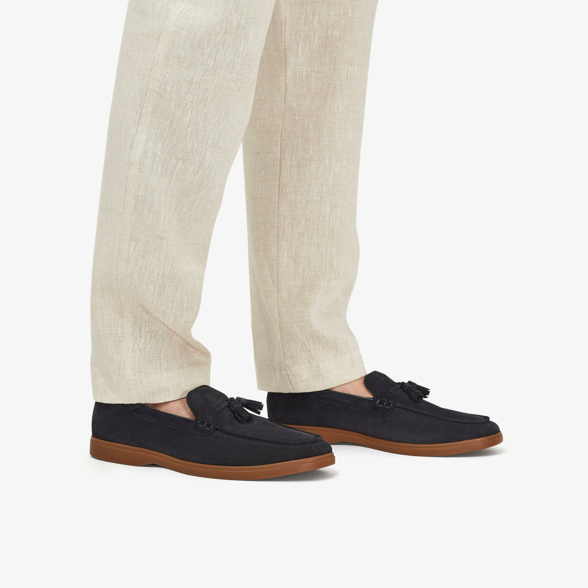 Torford Tassel Navy Suede - Clarks Men