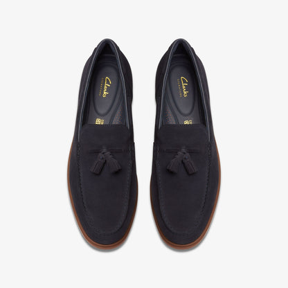 Torford Tassel Navy Suede - Clarks Men