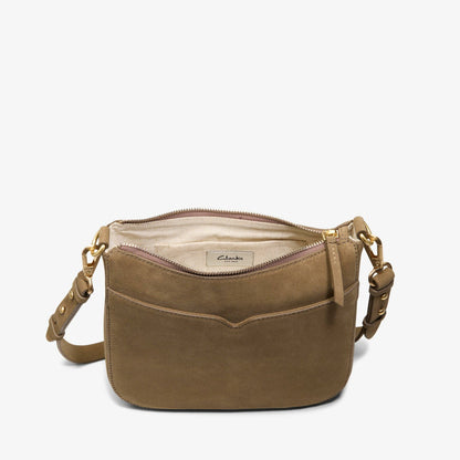 Topsham Willow Dark Sand Suede - Clarks Women