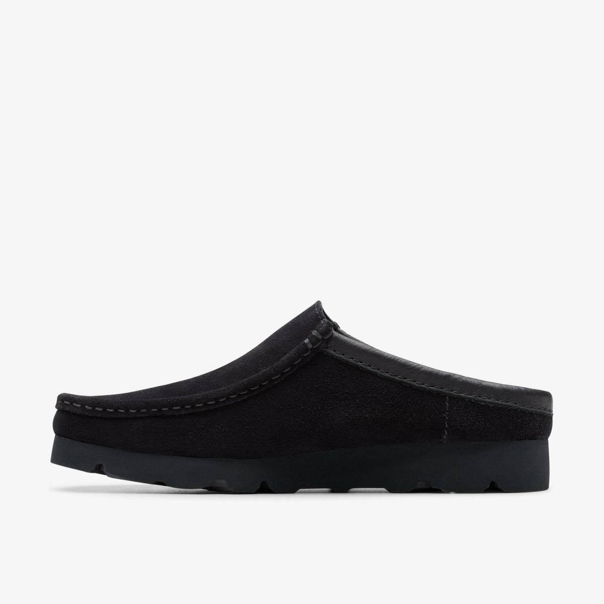 Wallabee Slip Black Suede - Clarks Men