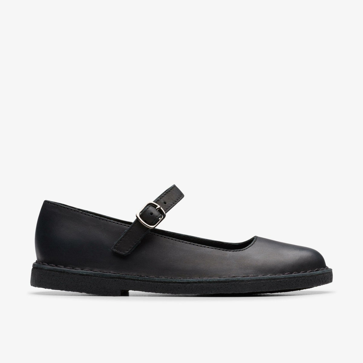 Desert Jane Black Leather - Clarks Women