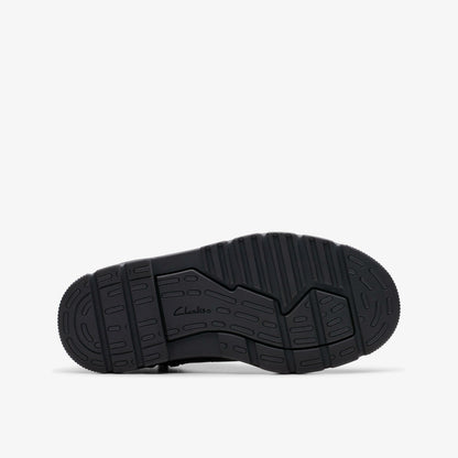Lorcam Trail Kid Black Leather - Clarks Kids