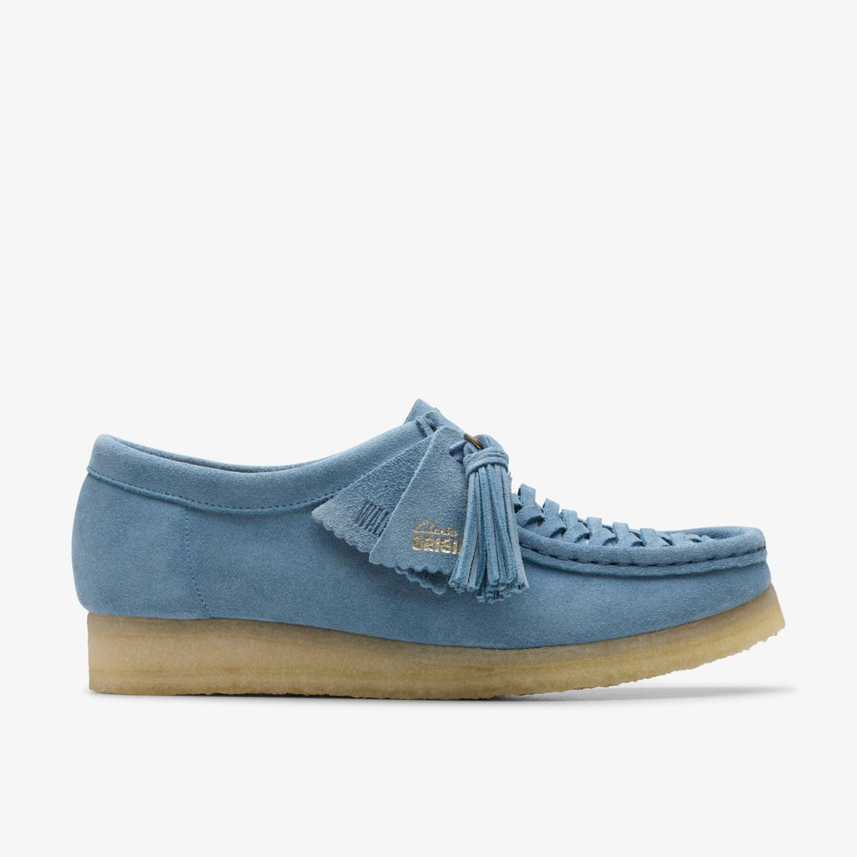 Wallabee Weave Powder Blue Suede - Clarks Women