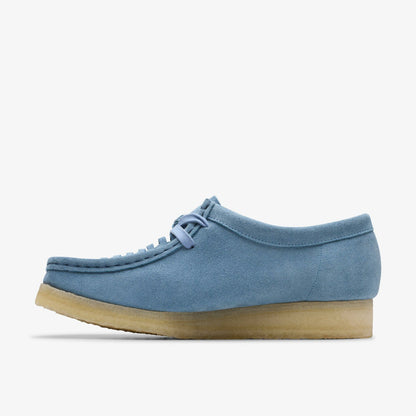 Wallabee Weave Powder Blue Suede - Clarks Women