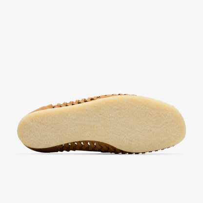 Wallabee Loafer Weave Tan Suede - Clarks Women