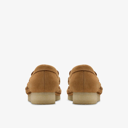 Wallabee Loafer Weave Tan Suede - Clarks Women